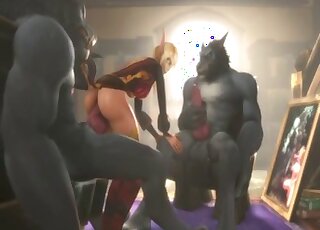 Horny chick with big boobies shines in a hot vid