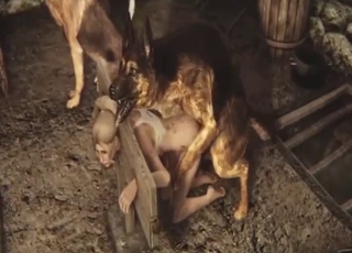 Animated zoo porn showing a girl who gets ruined